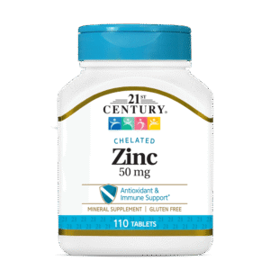 21st Century Chelated Zinc Vitamin 50mg